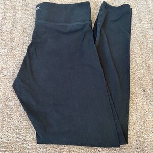 PINK Victoria's Secret Black Leggings Foldover Waist Yoga Athletic M Y2K